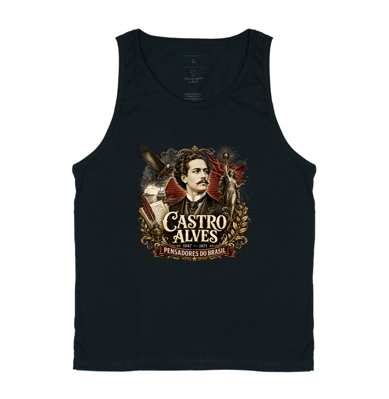Camiseta Castro Alves - Pensadores do Brasil
