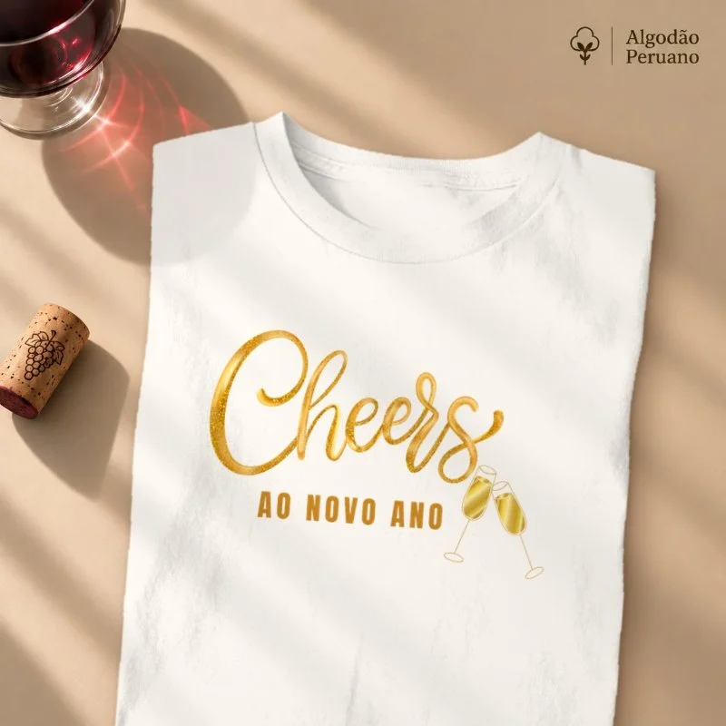Camiseta Cheers ao Novo Ano