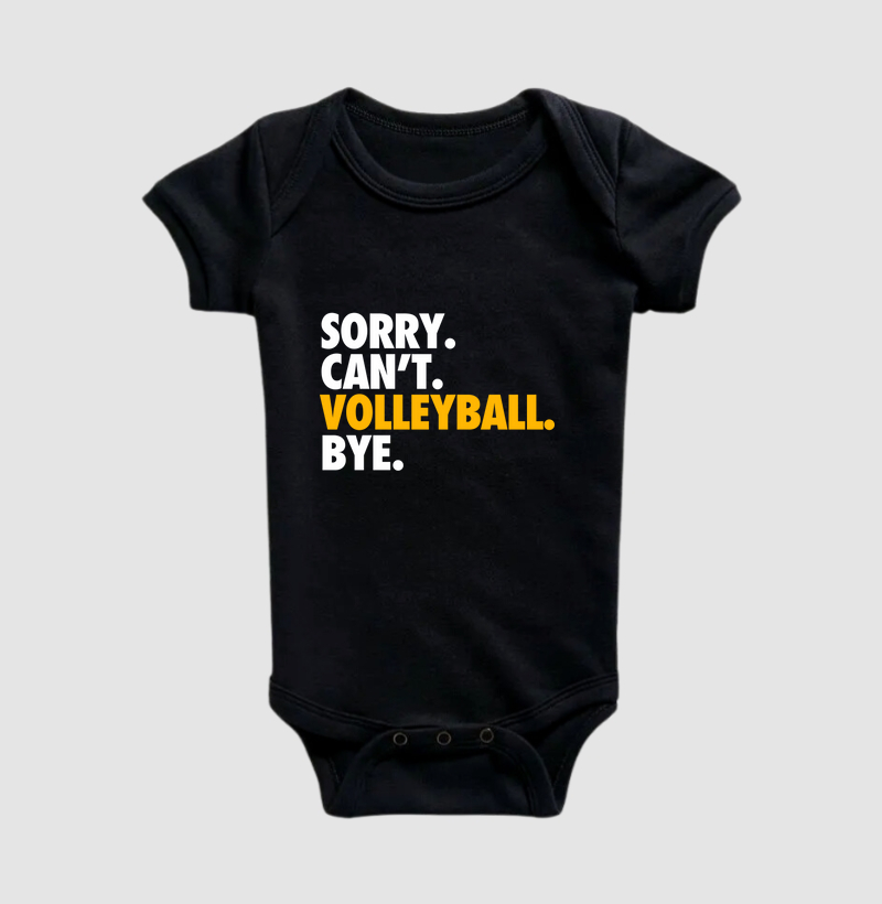 Sorry. Can't. Volleyball. Bye