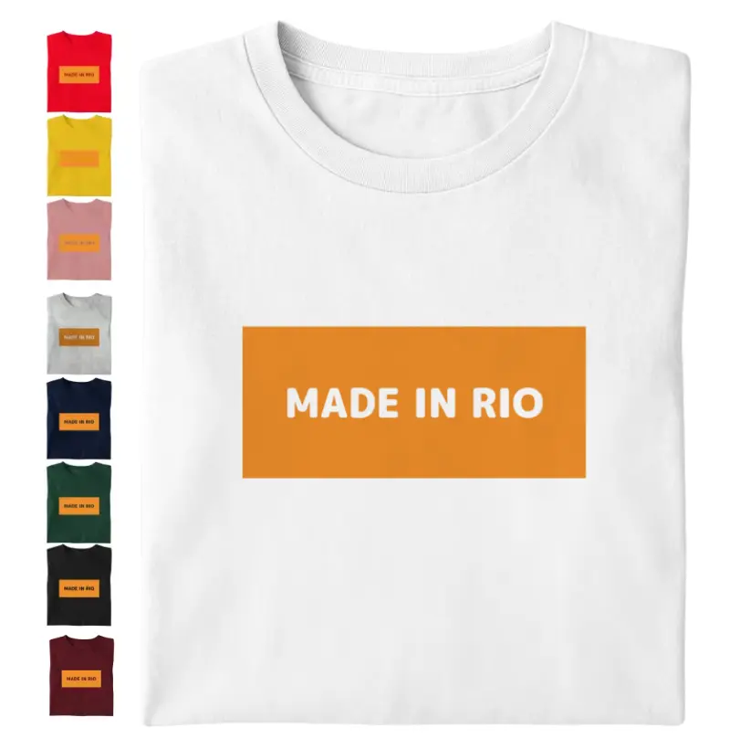 Camiseta MADE IN RIO - estampa laranha