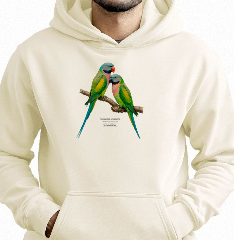 Traços Alados - Mustache - Moletom Hoodie