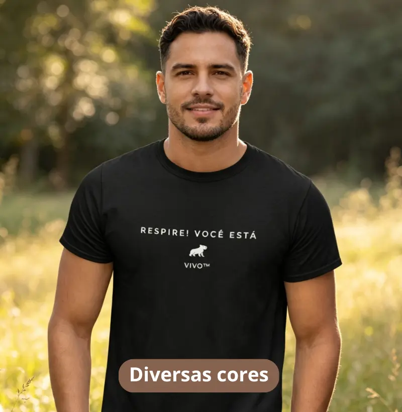 RESPIRE, VOCÊ ESTÁ VIVO - Modo Capivara - Camiseta