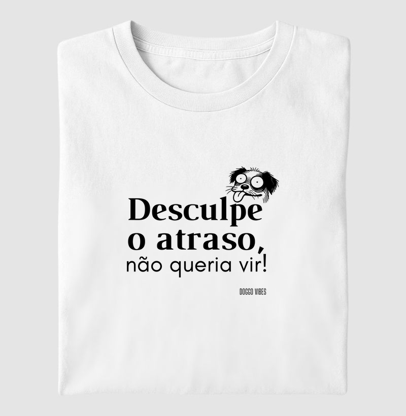 Descupe o atraso eu não queria vir