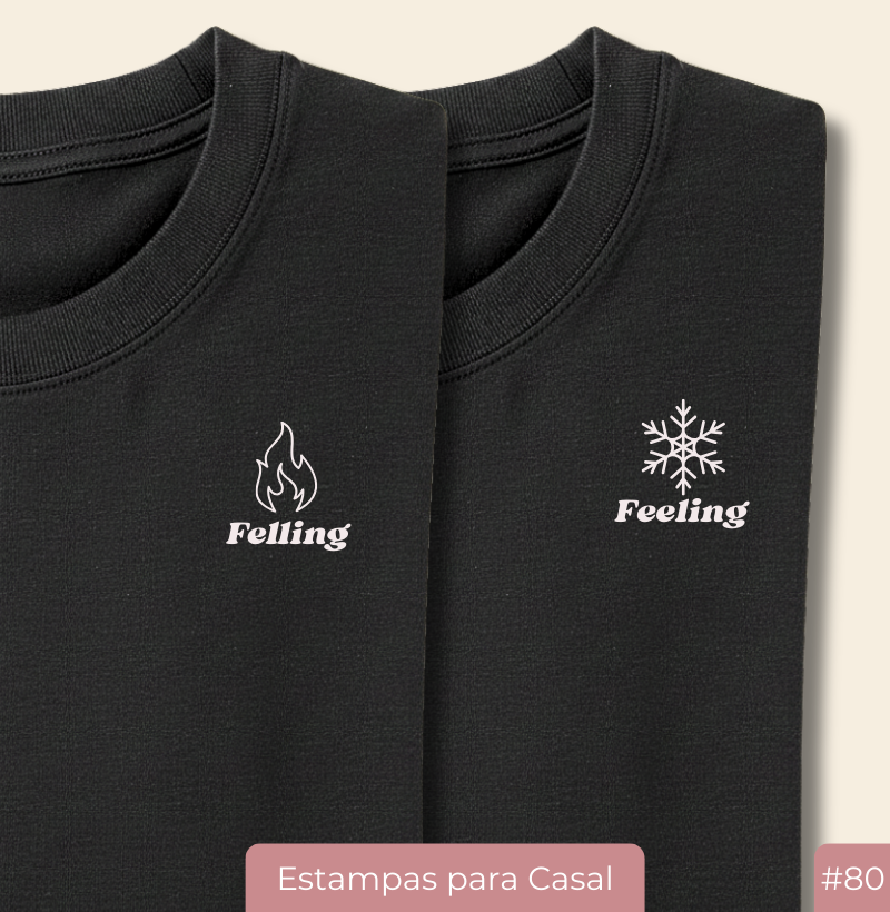 Camiseta Casal - Feeling Gelado #80