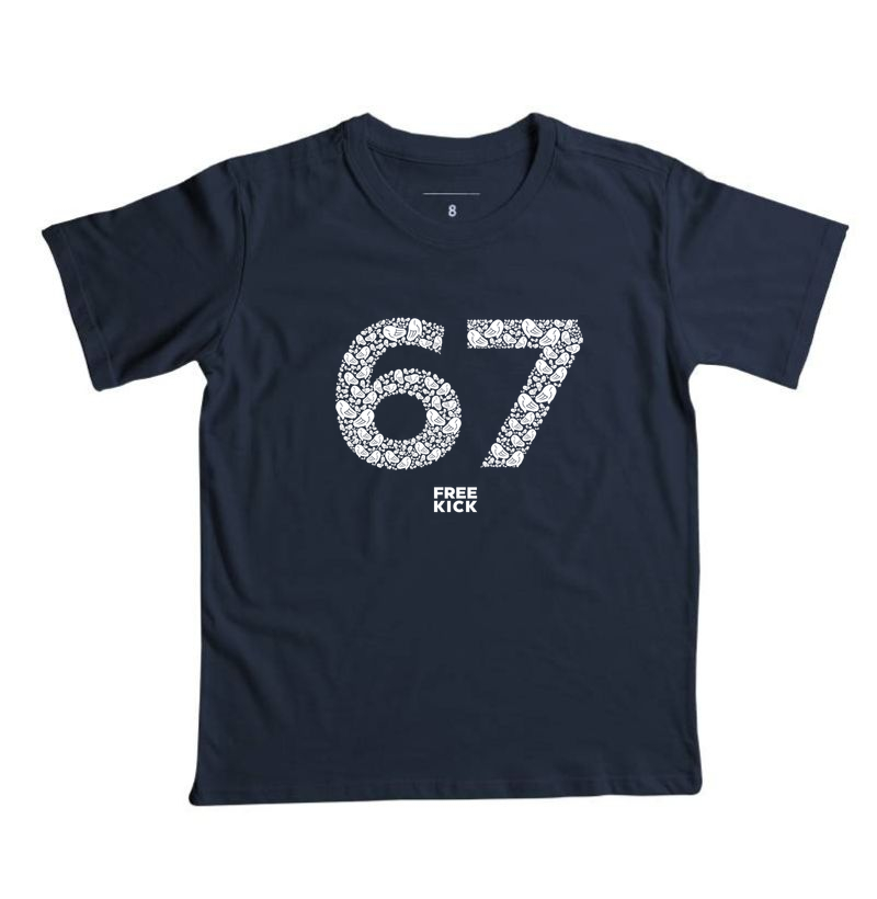 CAMISETA INFANTIL FREE KICK 67 EM SEQUÊNCIA