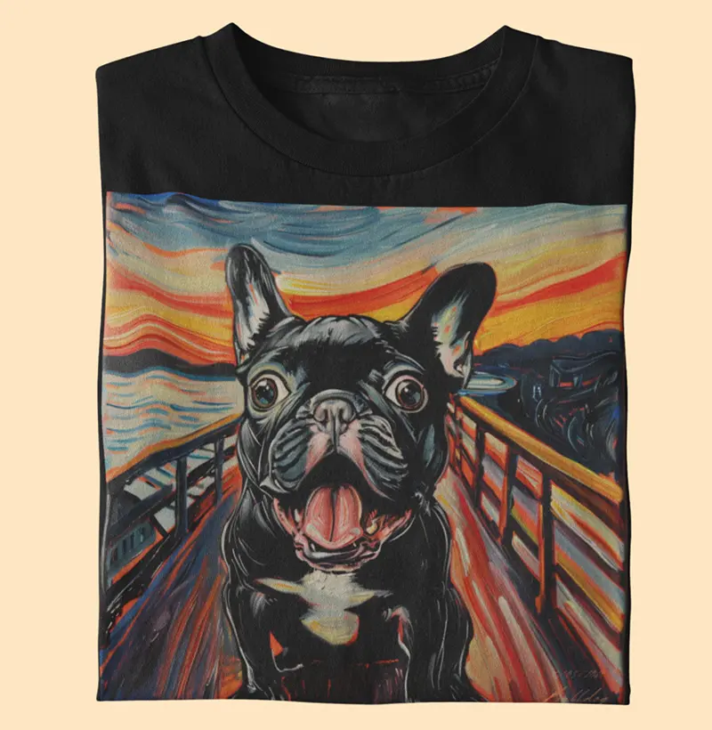 Camiseta Bulldog Frances "O latido"