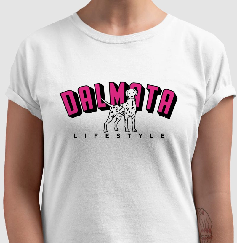 Camiseta Dalmata LifeStyle Rosa 02