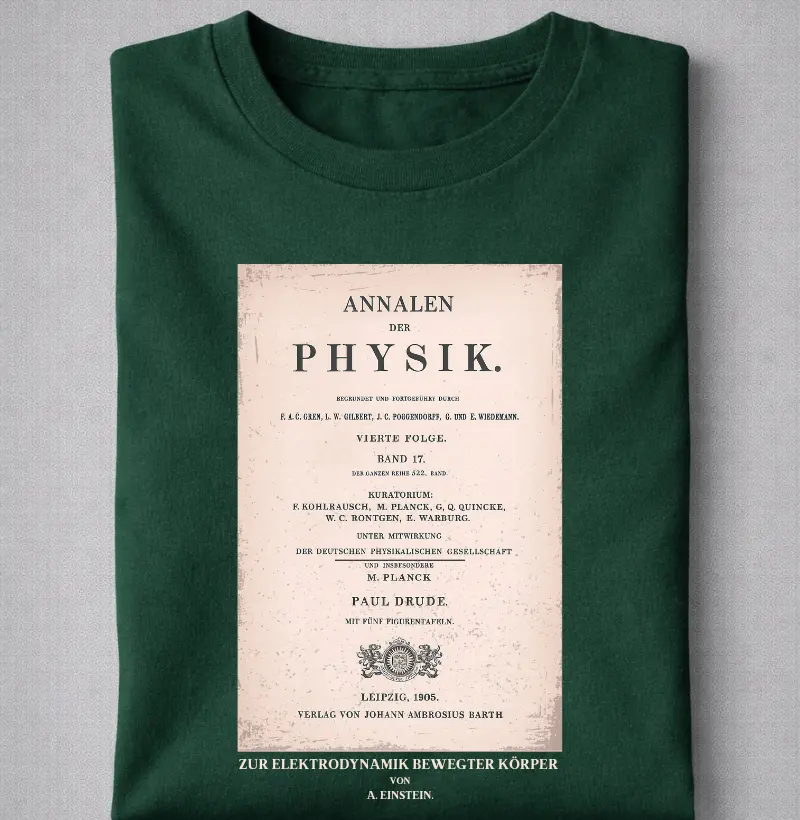 Revista Annalen der Physik - Relatividade Especial de Einstein, 1905.