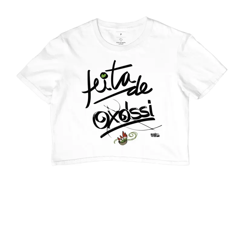 Cropped Feita de Oxóssi Colors Maria Patuá