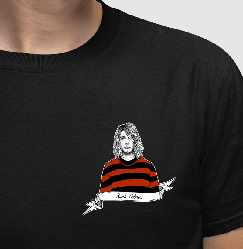 Nirvana - Kurt Cobain Minimalista