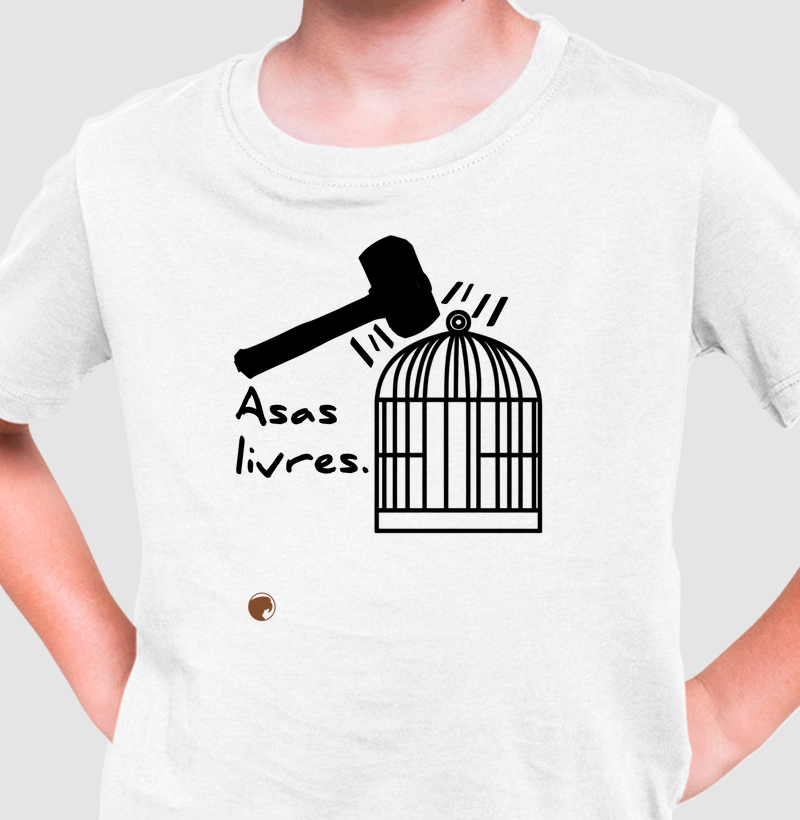 Camiseta Infantil Asas Livres