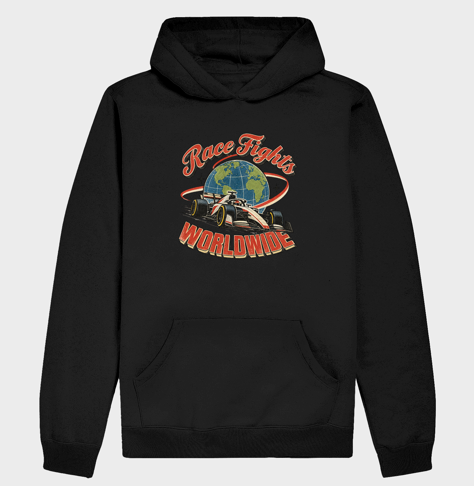 F1 Retrô – Race Fights Worldwide - Hoodie Moletom