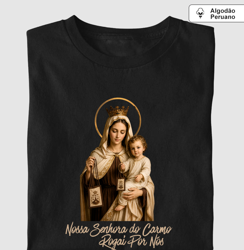Camiseta Algodão Peruano Nossa Senhora do Carmo