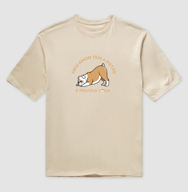 AMOR BULDOGUE (YOGANDO) - oversized