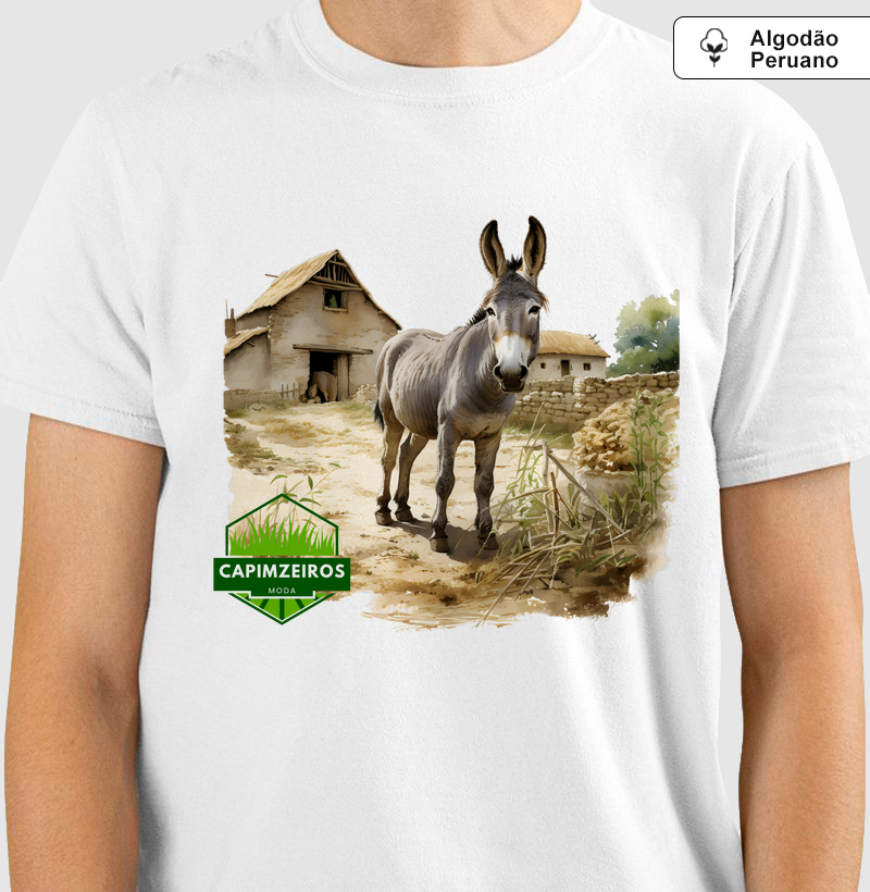 Camiseta Unissex Algodão Peruano Capimzeiros - Burros & Jumentos 7