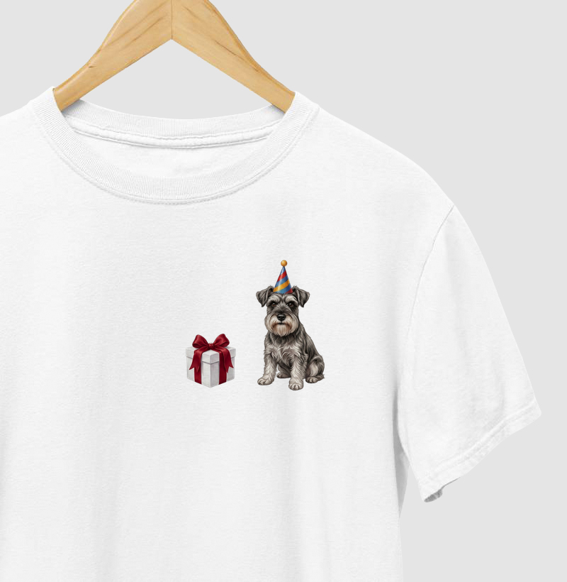 Schnauzer - Aniversário - Camiseta