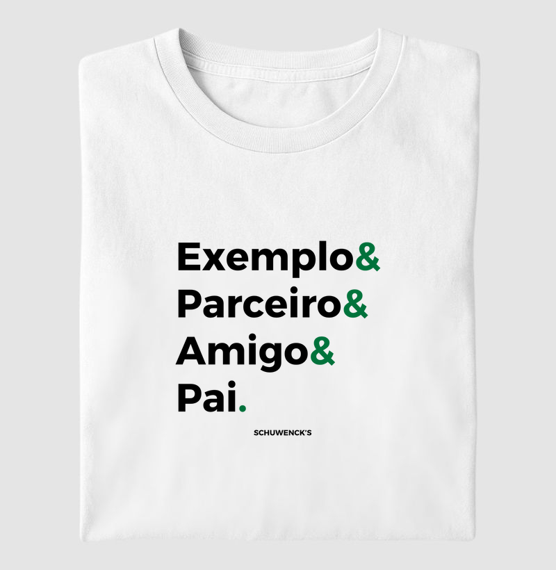 Camisa Dia dos Pais Preto & Verde