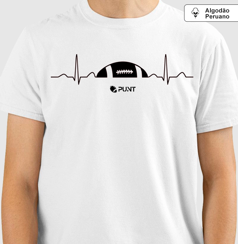 Camiseta algodão peruano "Football is Life"