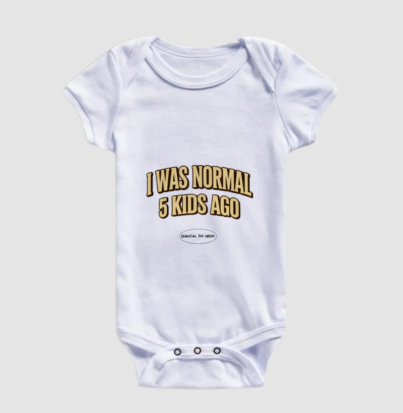 Camiseta I was normal 5 kids ago