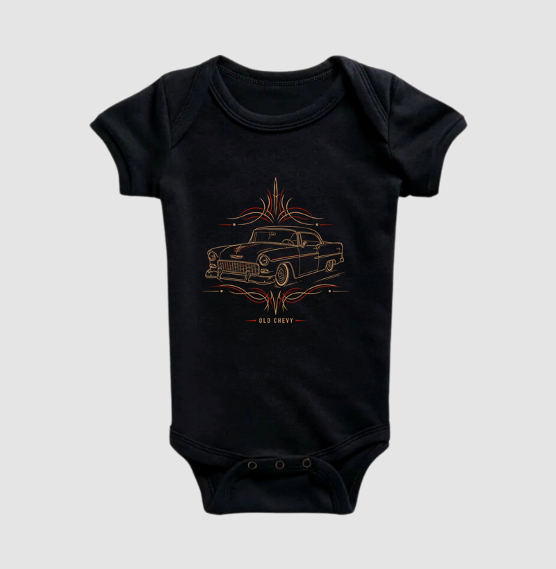 Pinstriped '55 | Fine Lines - Old Chevy - Body Infantil