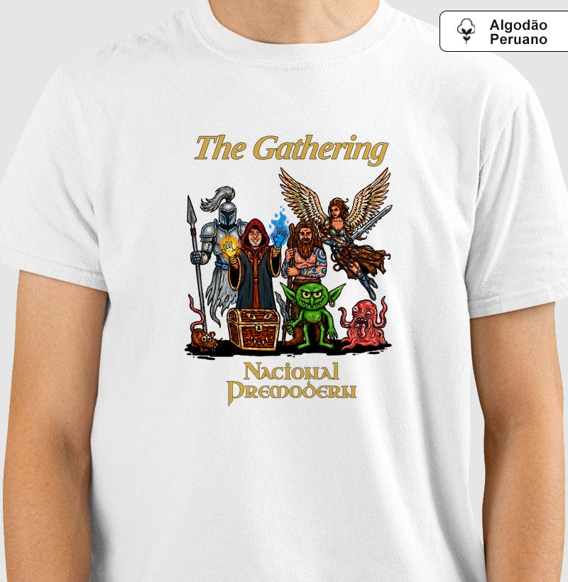 Nacional Personagens - Camiseta Algodão Peruano