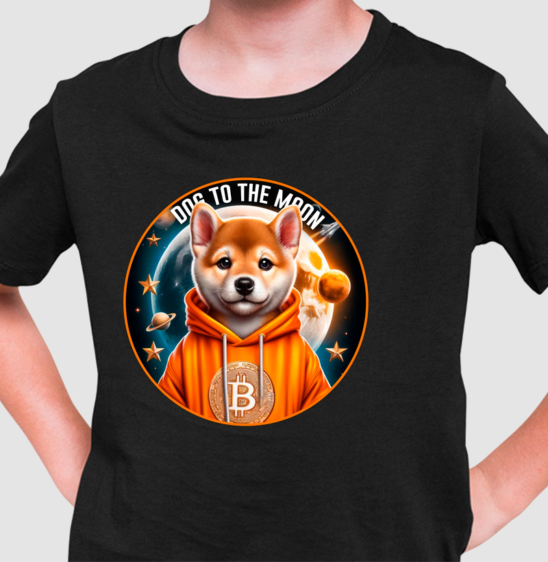 Camiseta  KIDS DOG THE MOON