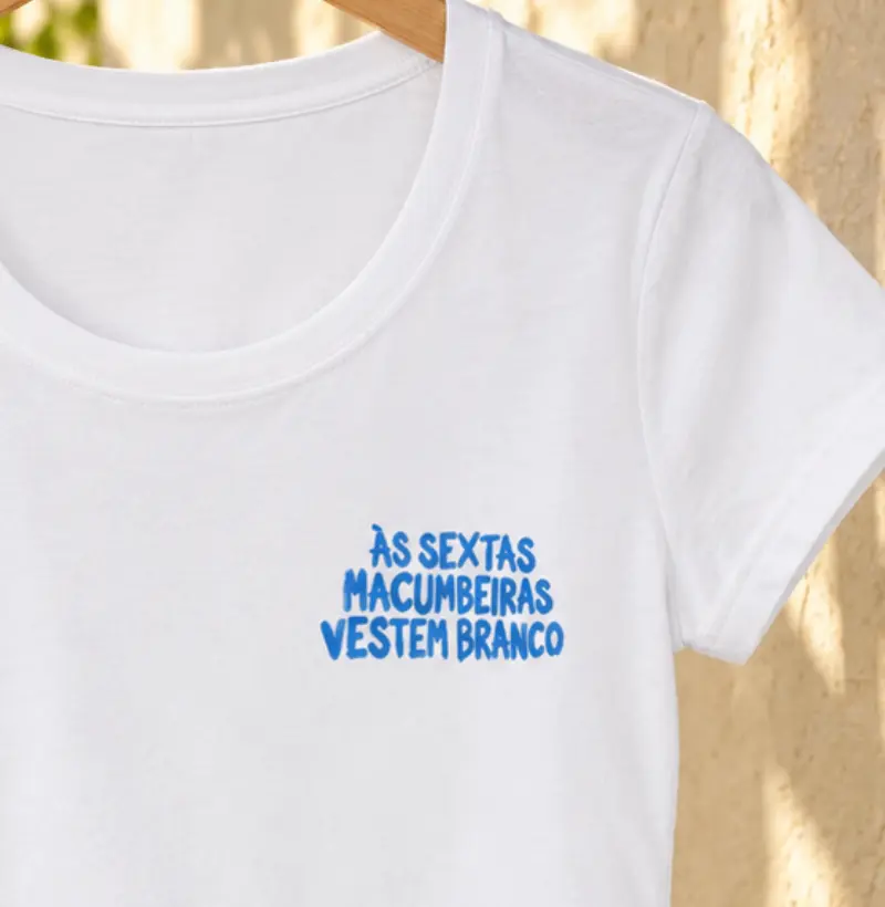 ÀS SEXTAS MACUMBEIRAS VESTEM BRANCO MINIMAL