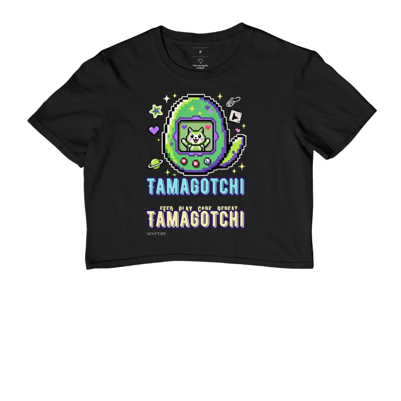 Camiseta Tamagotchi - Cropped