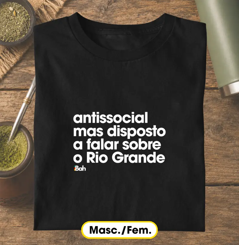 antissocial mas disposto a falar sobre o Rio Grande