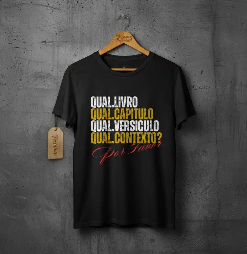 "Por favor, qual é o livro mesmo"?