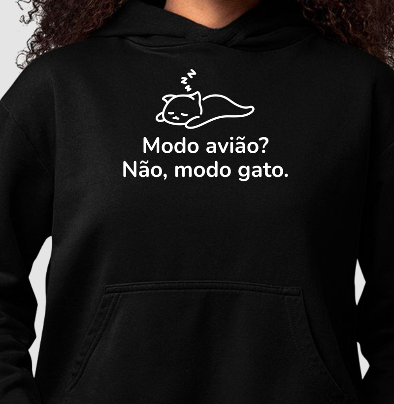 Modo gato (Hoddie Moletom)