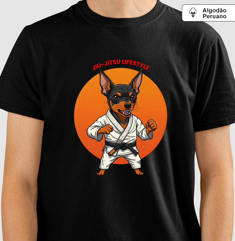 Pinscher - Jiu-Jitsu Lifestyle - Algodão Peruano