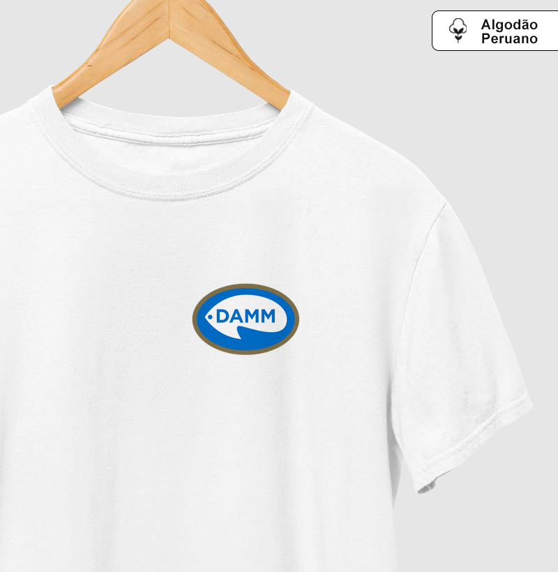 Camiseta Damm Logo Pequeno Algodão Peruano