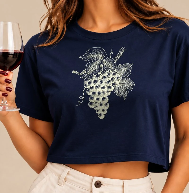 Camiseta Uvas Clássicas - Cropped