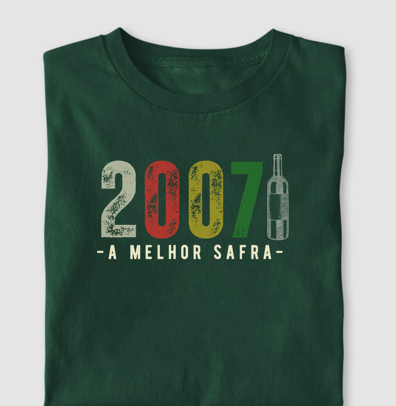 Camiseta Vinho - A Melhor Safra 2007 - Camiseta