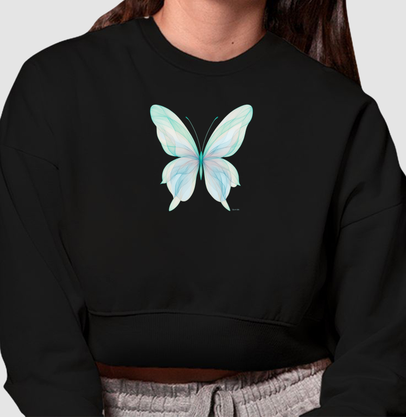 Borboleta Verde e Azul