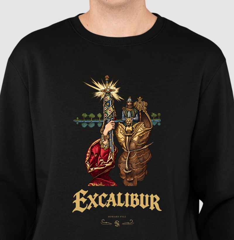 Excalibur — Howard Pyle (Suéter) - Suéter Moletom