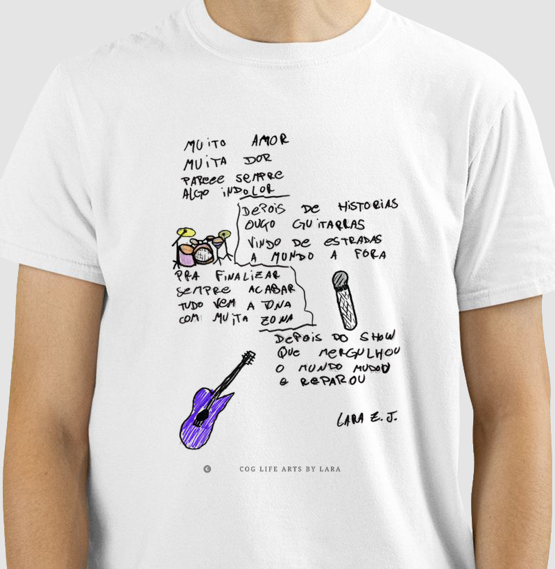 Camiseta Adulto Depois do Show by Lara Jaques - Camiseta