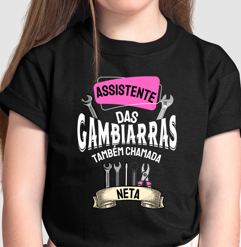 Camiseta Infantil Assistente da Gambiarra - Neta
