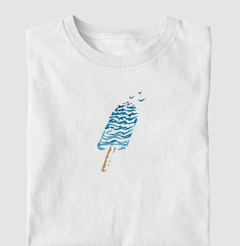 Picolé na Praia - Camiseta