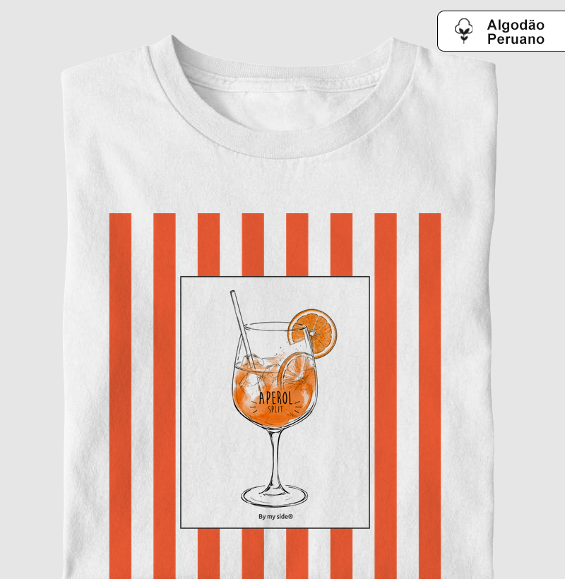 Orange Drink - Algodão Peruano - Camiseta Algodão Peruano