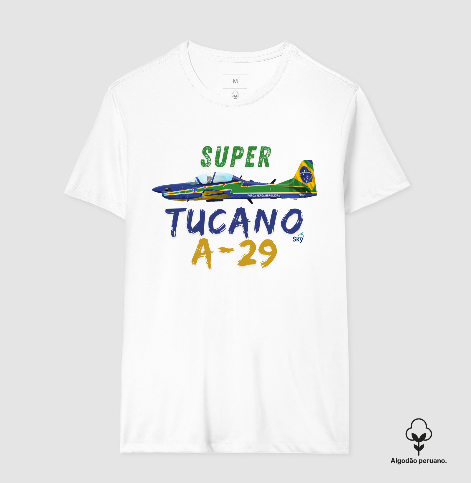 Camiseta Algodão Peruano - Super Tucano A-29
