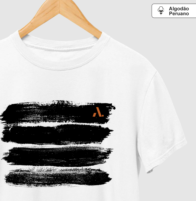 Camiseta black-brush-strokes