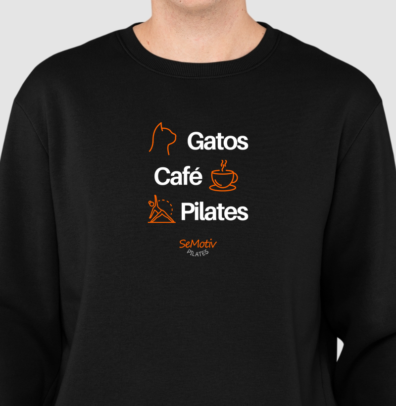 Gatos, café e pilates