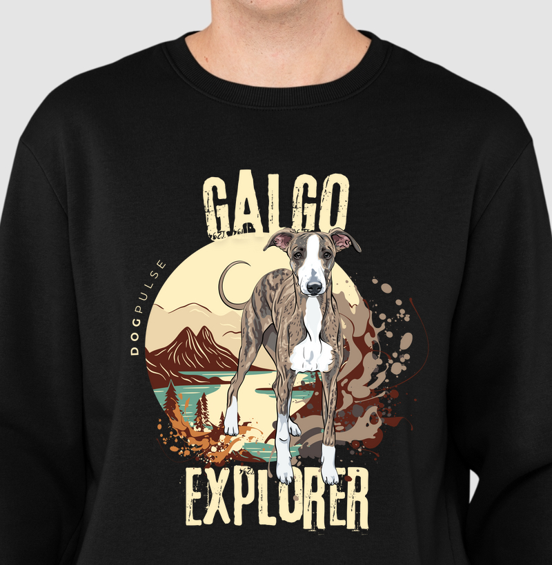 Suéter Moletom Dog Pulse Galgo Explorer – Speed of the Wind