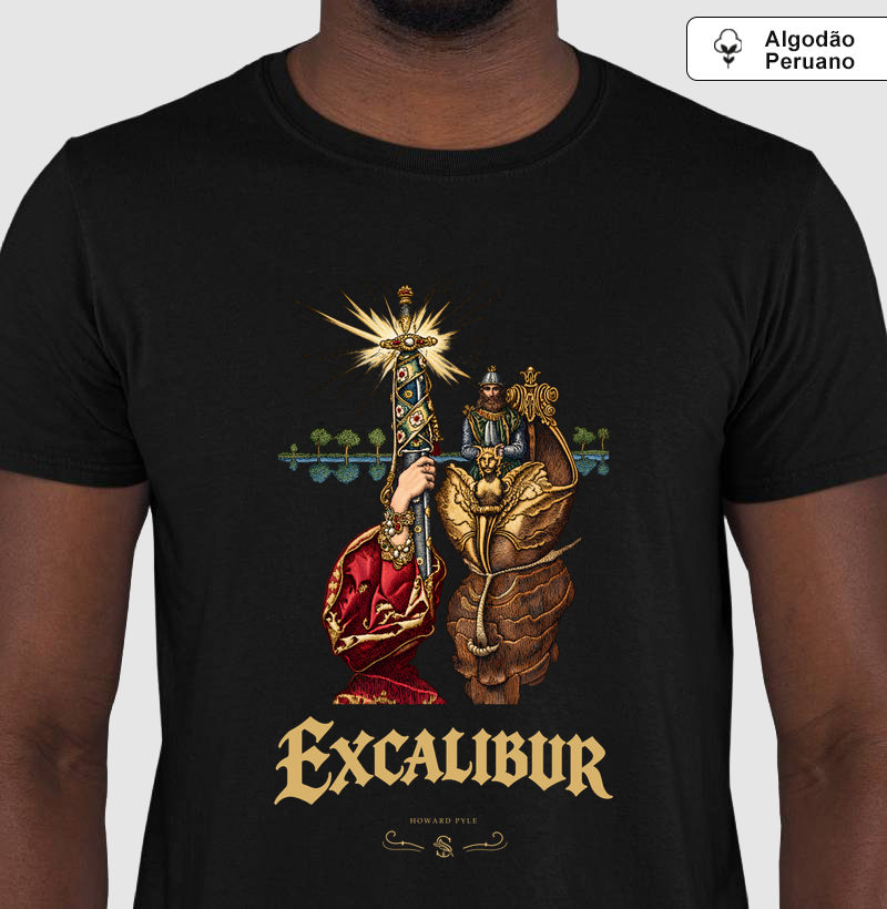 Excalibur — Howard Pyle (Algodão peruano) - Camiseta Algodão Peruano