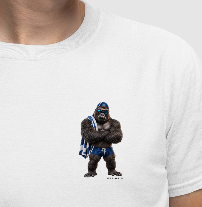 Gorila Nadador - Camiseta