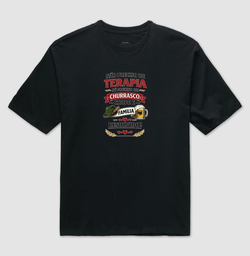 Não Preciso de Terapia - Camiseta Oversized