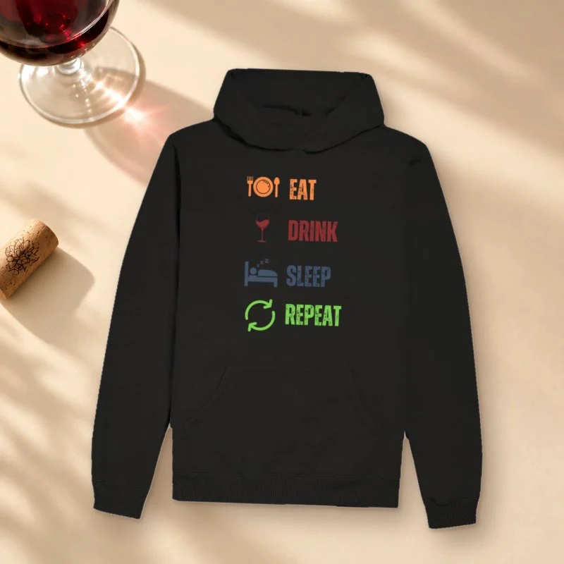 Moletom Eat, Drink, Sleep, Repeat
