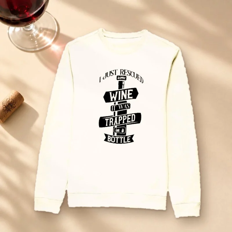 Moletom Wine Rescue - Suéter Moletom